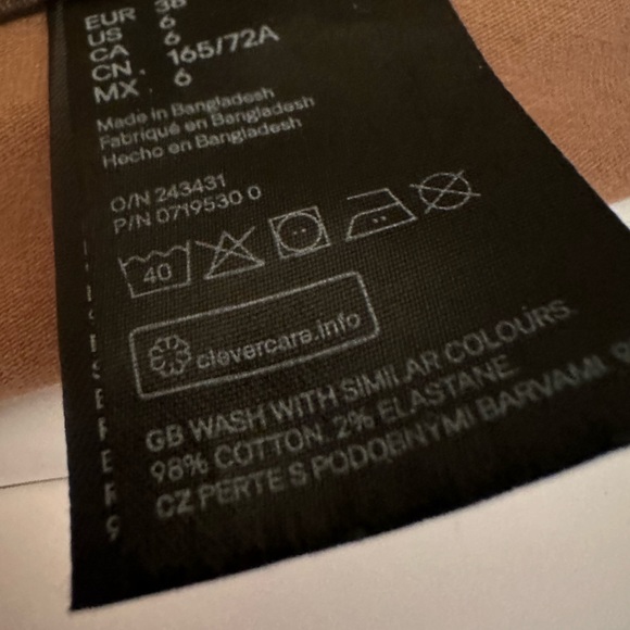 H&M CAMOUFLAGE CARGO PANTS SIZE 6 - Picture 8 of 8